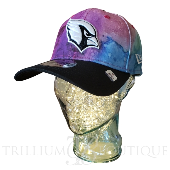 New Era Hat Cap Arizona Cardinals Crucial Catch Tie Dye 39Thirty Stretch Fit NFL - Picture 3 of 5